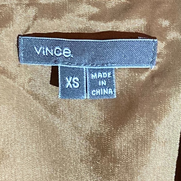 VINCE Draped Suede Jacket inTobacco - Picture 3 of 5